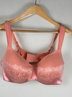 Soma Stunning Support Balconette Bra 40D Peach Orange Coral Pink Lace Underwire